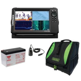 LOWRANCE EAGLE 9 TripleShot™ ROW+BAG L+AKU+ICE Transducer kajalood