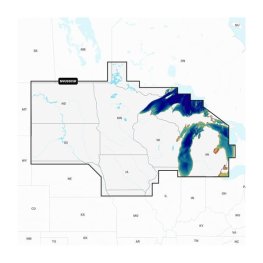 GARMIN U.S. North - Lakes, Rivers and Coastal Marine Charts Garmin Navionics Vision+™ | NVUS005R sonari kaart