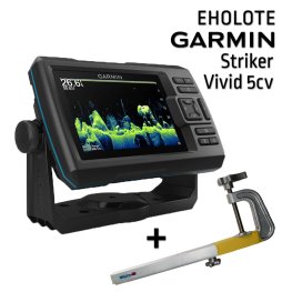 GARMIN STRIKER VIVID 5CV WITH GT20-TM TRANSDUCER + КРЕПЛЕНИЕ ДЛЯ СОНАРА RUNOS эхолот