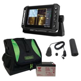 LOWRANCE Elite FS 7 AI 3-in-1+BAG L+ Aku 7Ah+ICE Transducer kajalood