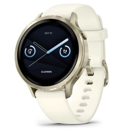 GARMIN Venu 4 - 41mm, Lunar Gold with Bone Silicone Band spordikell