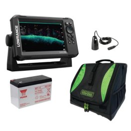 LOWRANCE EAGLE 7 SplitShot™ ROW+BAG L+AKU+ICE Transducer kajalood