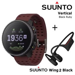 SUUNTO Vertical, Black Ruby + Suunto Wing 2 Black спортивные часы