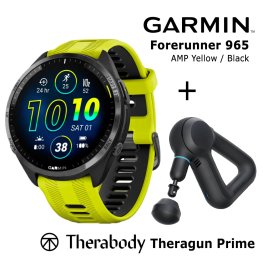 GARMIN Forerunner 965 AMP Yellow / Black + Theragun Prime спортивные часы