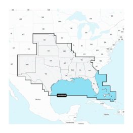 GARMIN U.S. South - Lakes, Rivers and Coastal Marine Charts Garmin Navionics+™ | NSUS006R | micro sonari kaart