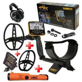 GARRETT ACE APEX Z-Lynk Raider + GARRETT Z-Lynk Pinpointers + control unit protection metallidetektor