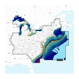 GARMIN U.S. East - Lakes, Rivers and Coastal Marine Charts Garmin Navionics Vision+™ | NVUS007R | карта для эхолота